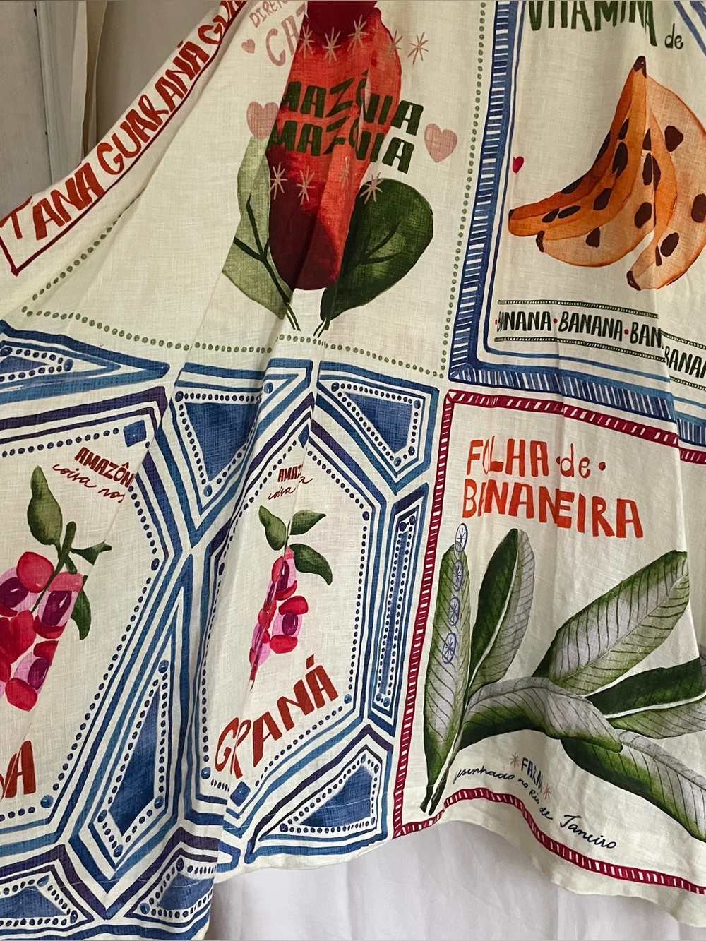 FARM RIO Our Stamps Linen Midi Skirt
Size Extra Small - Picture 4 of 8